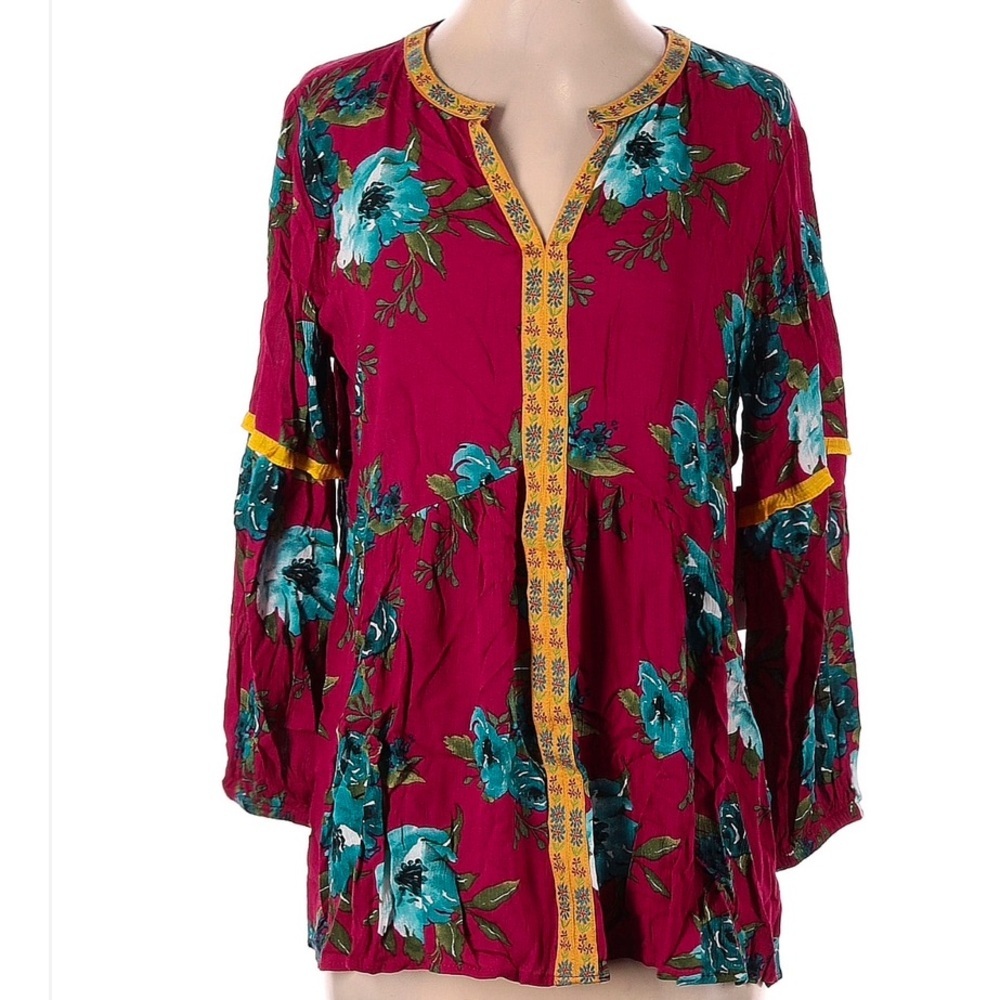 The Pioneer Woman 3/4 Sleeve Blouse, Multi, Small, NWOT - Picture 3 of 3